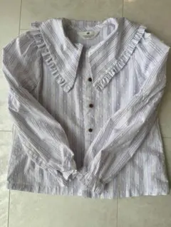 H&M フリルシャツ