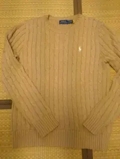 Polo Ralph Lauren ベージュ ケーブルニット Mサイズ