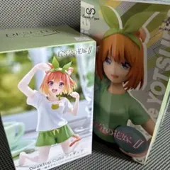 五等分の花嫁 中野四葉 フィギュア２種セット ①Catルームウェア②ジムデート