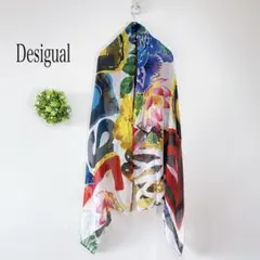 新品タグ付き【Desigual 】ストール ショール　薄手　オシャレ　カラフルのサムネイル