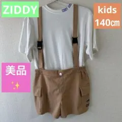 ZIDDY セットアップ　サロペットハーフパンツ　140㎝のサムネイル