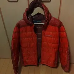 mont-bell オレンジ フード付きダウンジャケット M