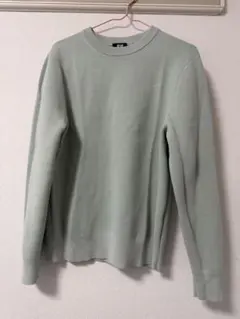 【完売カラー】UNIQLO クルーネックセーター ライトグリーン S