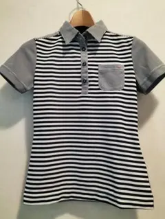 Callaway　ゴルフウェア　紺色ストライプ　Ｓサイズ