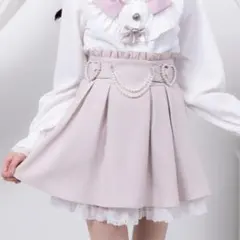 DearMyLove ハートパールバックルフリルスカートのサムネイル