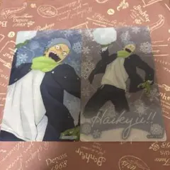 ハイキュー 雪遊び 雪合戦 クリアカード　田中龍之介