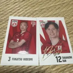 キャラポトレ バレーボール男子日本代表 2枚セット