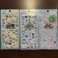 正規品　ジュエルプチドロップ　シール　ストーン　光る　3枚　セット