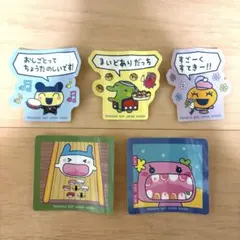 たまごっち一番くじステッカーシール5枚セット 開封済