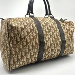 美品✨dior トロッター　ボストン　レザー　キャンバス　大容量　旅行用