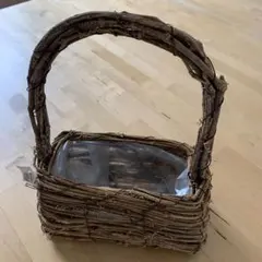 nature designs カーリーバスケットハンドバッグ 小のサムネイル