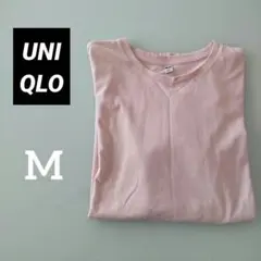 ユニクロ / ソフトコットンラウンドヘムT ピンクのサムネイル