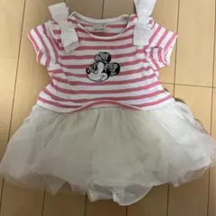 お値下げしました　ミニーマウス 半袖ロンパース 80 プティマイン