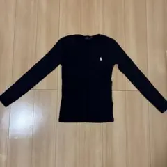 Polo Ralph Lauren ネイビー Vネック長袖Tシャツ