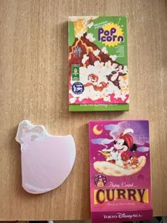 ディズニー　チップとデール、ミッキー、オーロラ姫キャラクターメモ帳セット