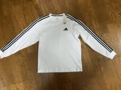 adidas エッセンシャルプラス スリーストライプ長袖Tシャツ Mサイズ