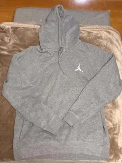 Jordan グレー フード付き パーカー L