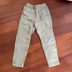 キッズ　ユニクロ　ウルトラストレッチワイドパンツ　　140 カーキ