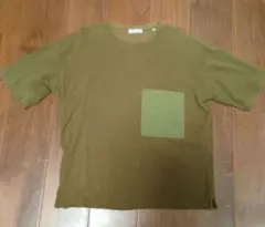 カーキ ポケット付き 半袖 Tシャツのサムネイル