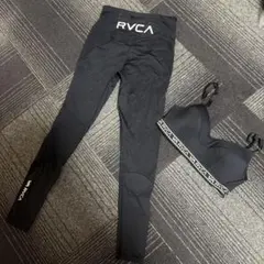 RVCA ブラック レギンス ブラトップ セット