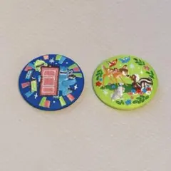 ディズニー刺繍缶バッチ2 　2個セット