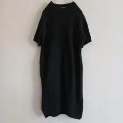 outdoor✴️リブニットワンピース✴️シンプル✴️黒 (S~M相当)