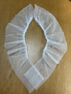 ウェディンググローブ　パール付き　チュール