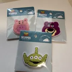 ディズニー トイストーリー ワッペン シール 3点