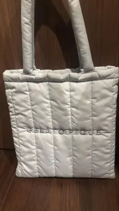 ジェラートピケ トートバッグ ブルー