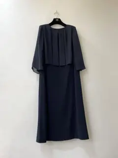 イギン　ボディドレッシング　ネイビー　セレモニー　ワンピース　13号　大きい