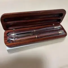 新品未使用‼️ ボールペン シャープペンシル 木製ペンケース ギフトボックス付きのサムネイル