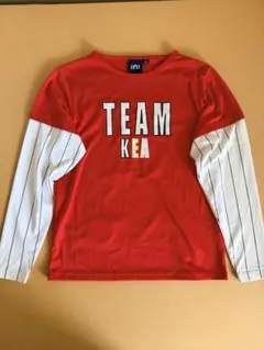 KEA 長袖 Tシャツ レッド ホワイト (ユニセックスXS)のサムネイル