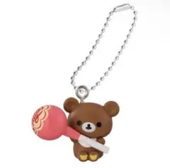 リラックマ チュッパチャプス キーホルダー ガチャ チャイロイコグマ