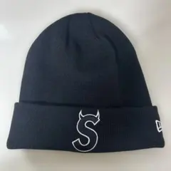 極美品　Supreme ツノ S Logo　Beanie　黒