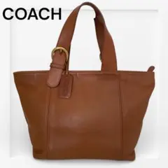 COACH コーチ ブラウン レザートートバッグ 4133