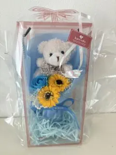 카렌도 테디 베어 해바라기 부케 선물