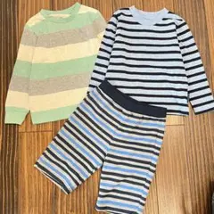 中古　半ズボン　長袖Tシャツ　サイズ95 3枚セット