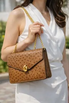BALLY オーストリッチショルダーバッグ マルチカラー - メルカリ