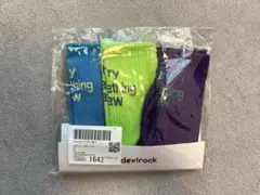 新品 デビロック靴下 ネオンカラー ソックス3足 M(19〜21㎝)