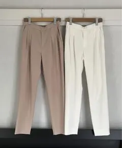 お値下げインディヴィ テーパードパンツ2点セット