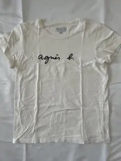 agnes b. PARIS ロゴTシャツ ホワイト　サイズ2のサムネイル
