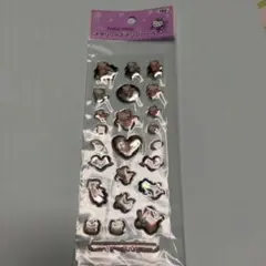 ハローキティ エンジェル　プクプク　メタリックステッカー　シール　平成レトロ