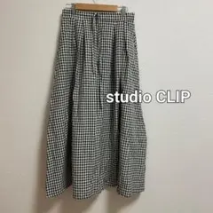 studio CLIP ギンガムチェックロングスカート