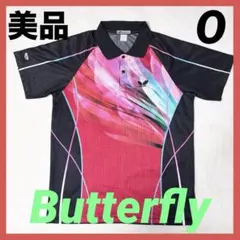 【美品】Butterfly 卓球ウェア　バタフライ　ゲームシャツ　Ｏサイズ