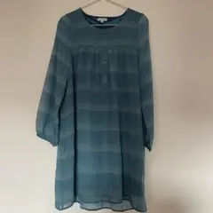 3can4onドット柄 チュニック ブルー系のサムネイル