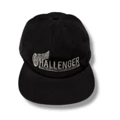 人気品！ CHALLENGER チャレンジャー コーデュロイ キャップ ブラック