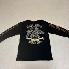Vanson ロンT 刺繍 豪華 背面ウィング 墨黒 Y2K - メルカリ