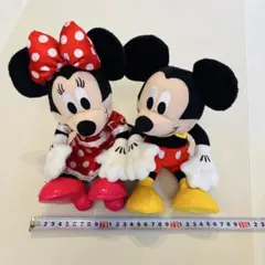 ミッキーマウス&ミニーマウス　ぬいぐるみ NTTコラボ