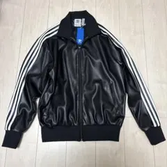 【新品/タグ付】adidasフェイクレザー ファイヤーバード トラックジャケット