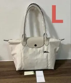 ロンシャン ハンドバッグ ピンクホワイト Lサイズ レディース トートバッグ